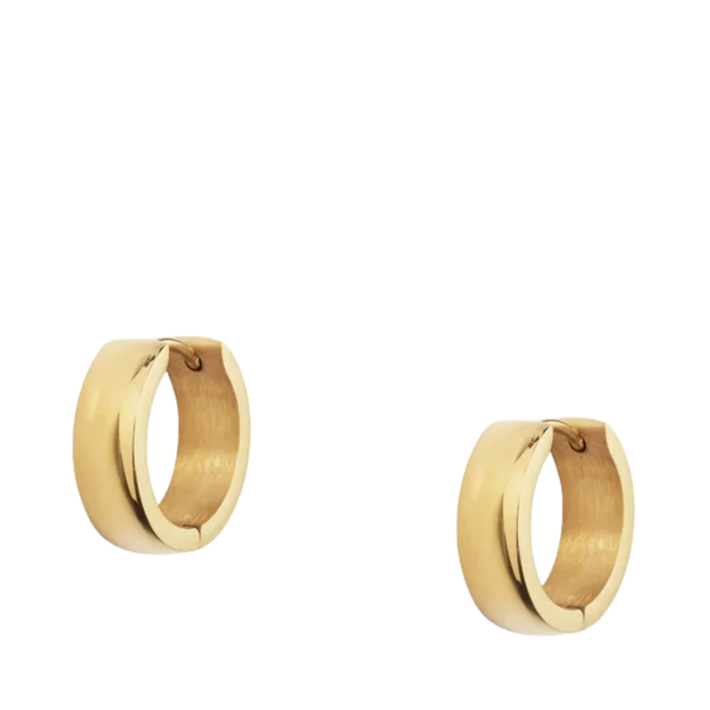 Chunky Gold Hoops Medium - Gold