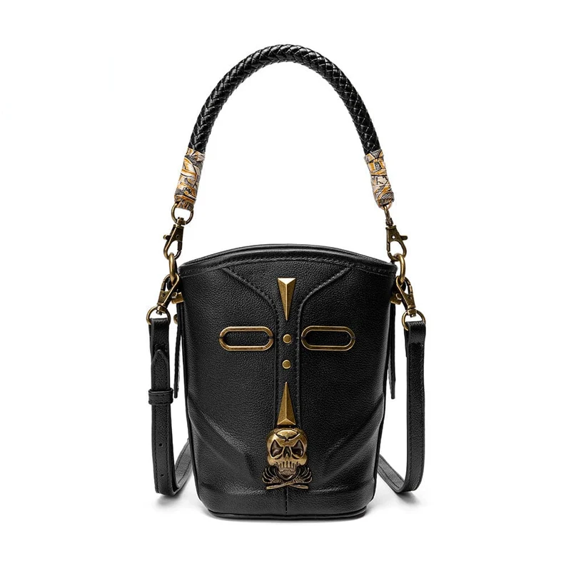 Steampunk Skull Bucket Bag för damer
