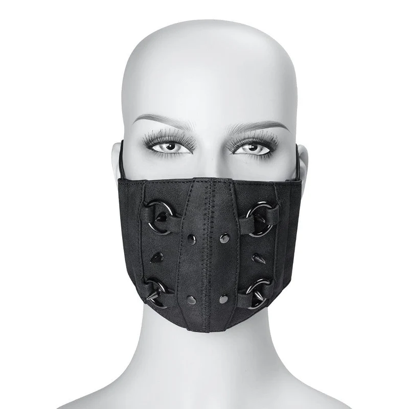 Unisex Steampunk Annuli Splice Rivets Mask