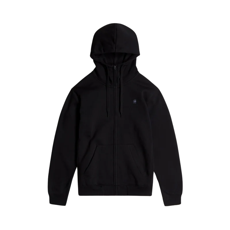 Premium Core Hooded Zip - Black