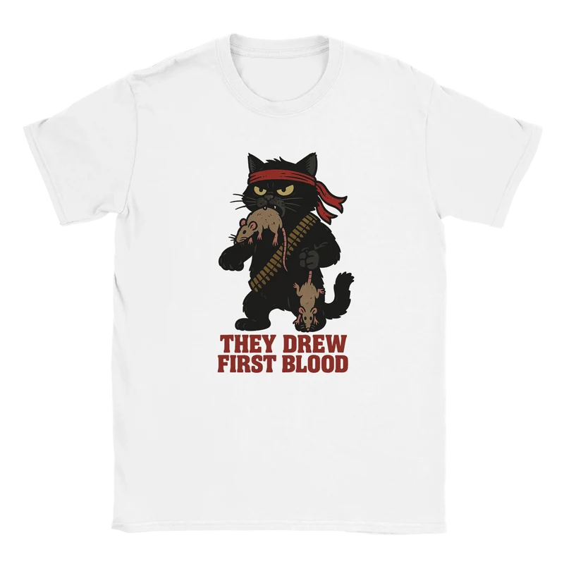 T-shirt Classic – They Drew First Blood
