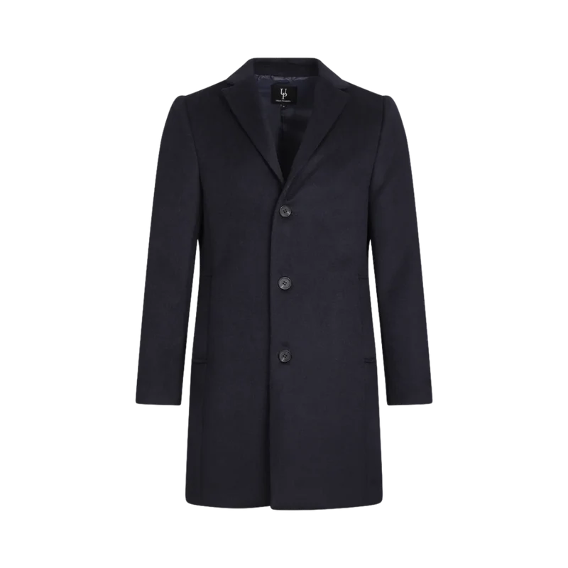 Miles Wool Coat - dark navy