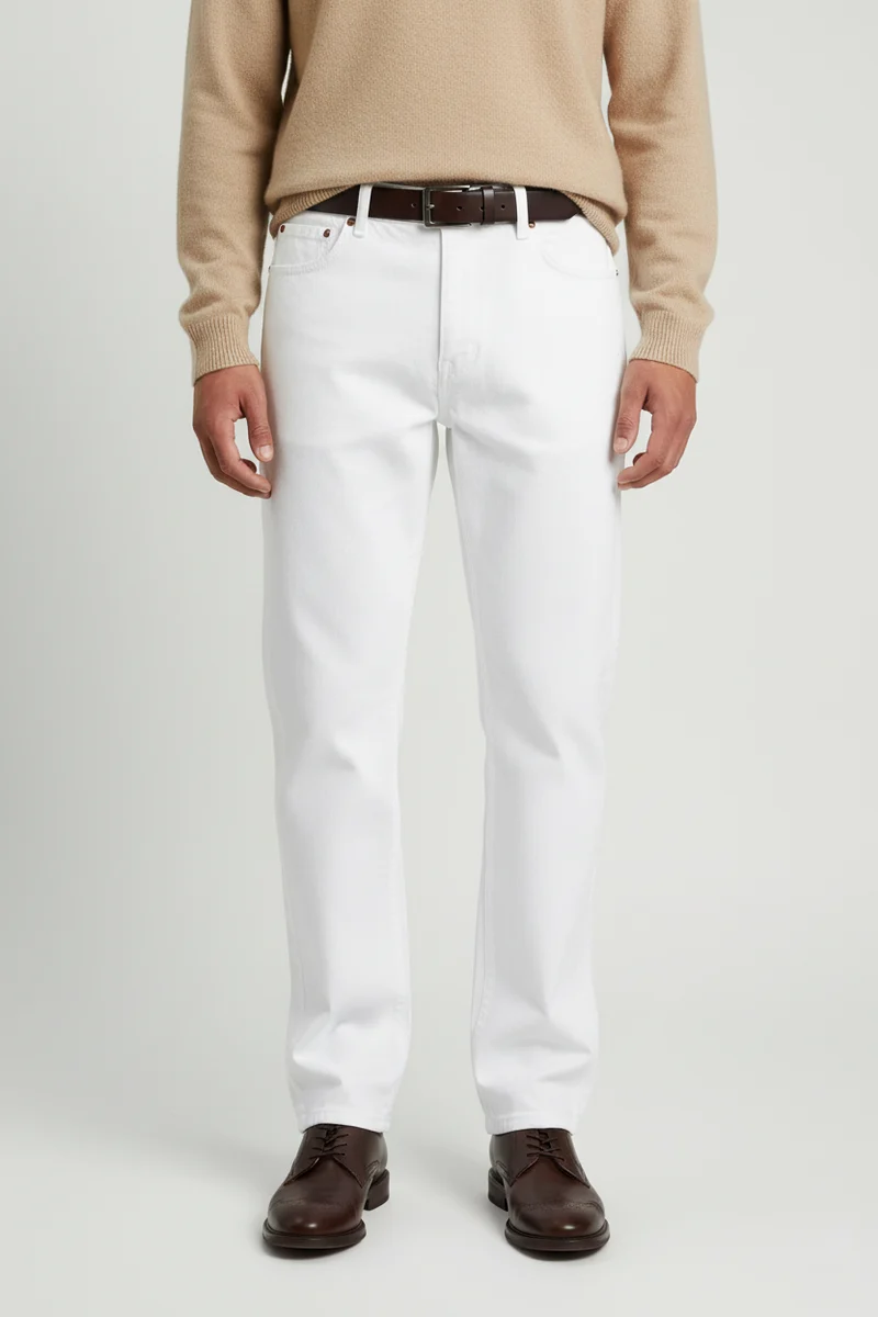 SAND Burton Stretch Jeans - White