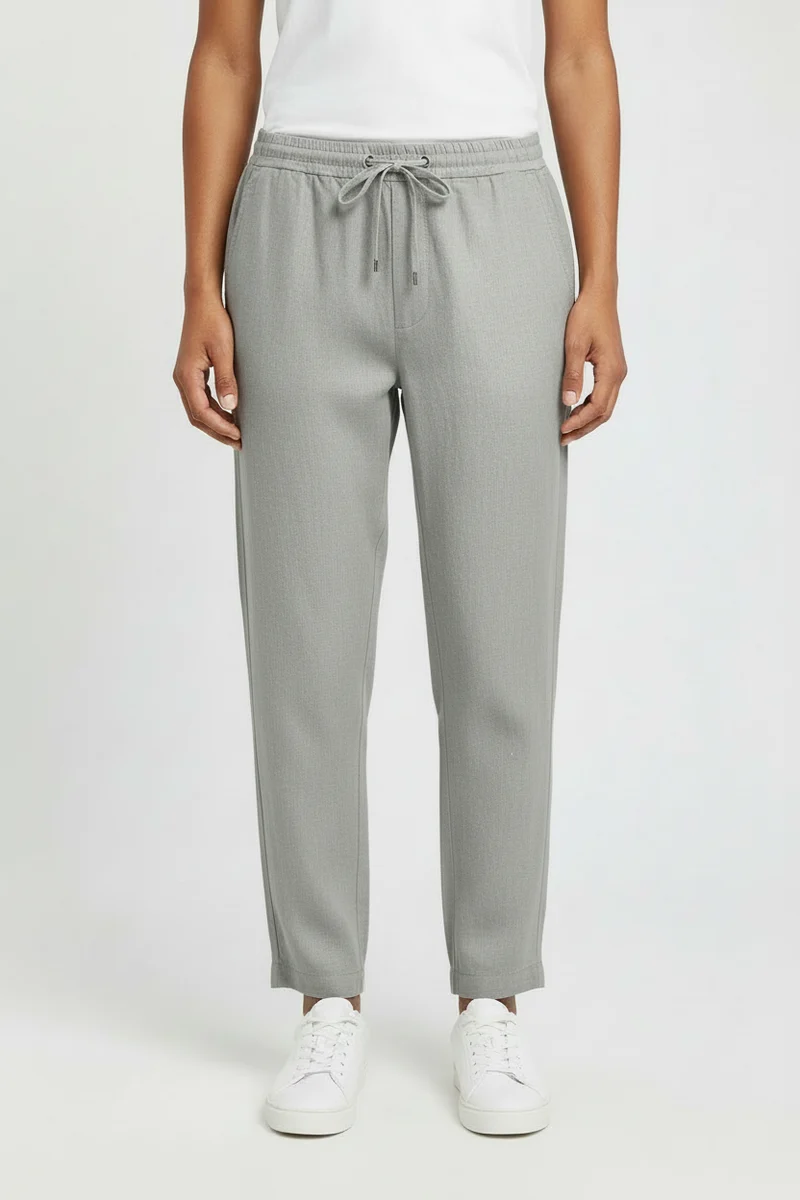 SAND Jason S Linen Pants - Grey