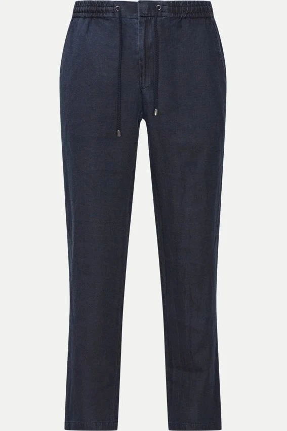 SAND Jason S Linen Pants - Navy