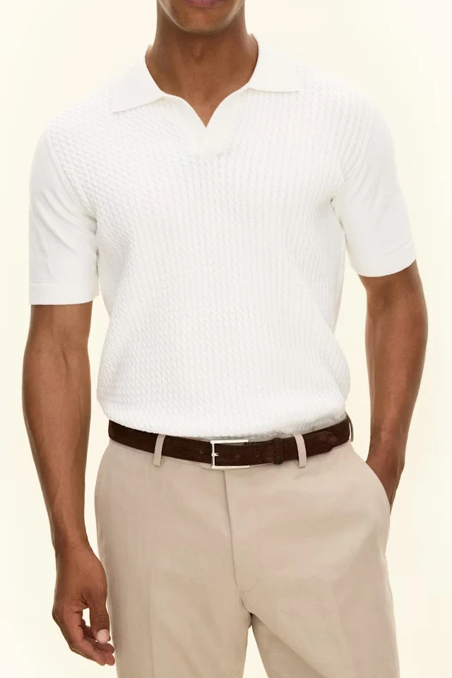 OSCAR JACOBSON Alf Polo Shirt - White