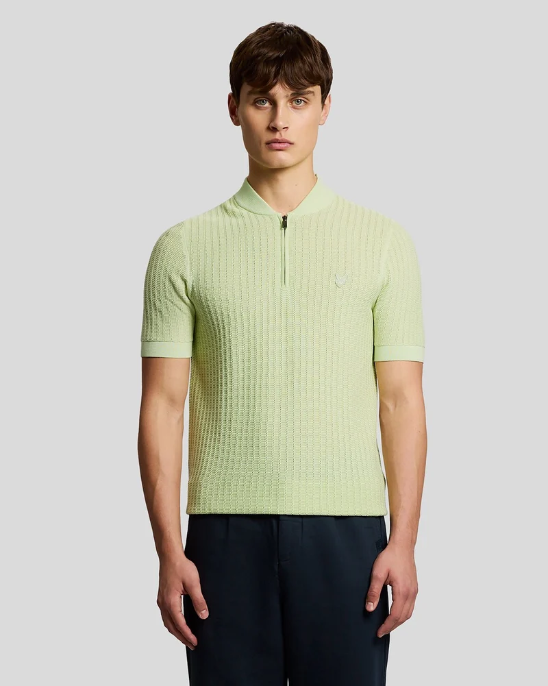 Superfine Cotton 1/4 Zip Knitted Polo