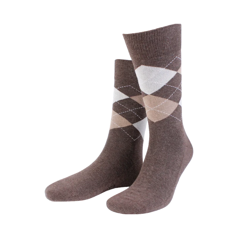 True Ankle Argyle - Brown