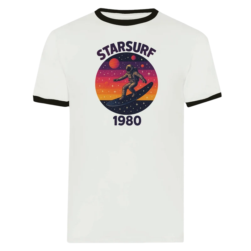 T-shirt Ringer - Starsurf 1980