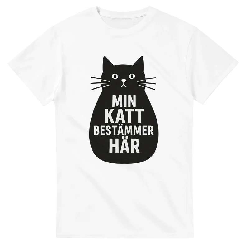 T-shirt Original – Min katt bestämmer här