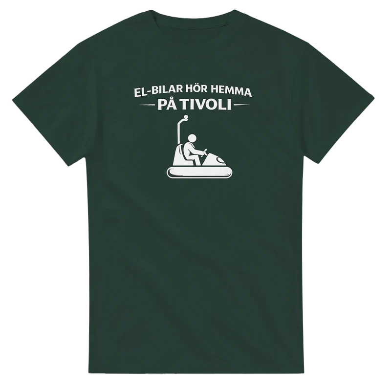 T-shirt - El-bilar hör hemma på tivoli