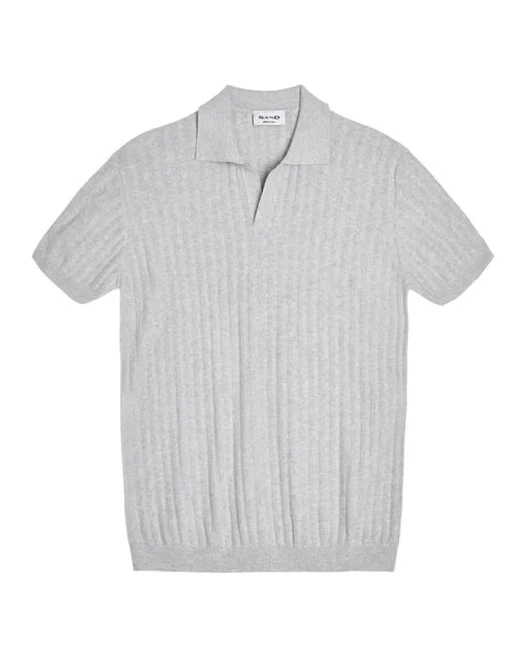 SAND 5635 Ip Polo Shirt SS - Light Grey