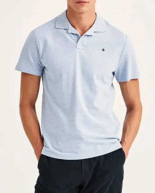 MORRIS Dylan Piqué Shirt - Light Blue