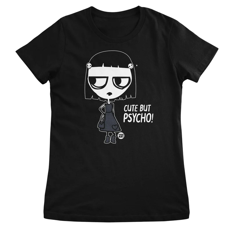 Crue-l - Cute But Psycho - ToddArt Girly Tee