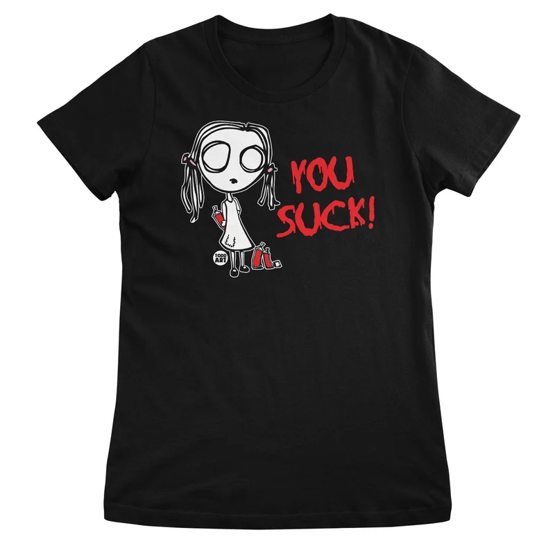 Eve-l - YOU SUCK - ToddArt Girly Tee