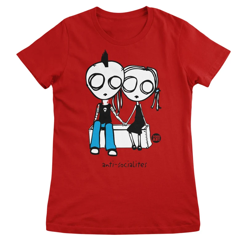 Anti-Socialites - ToddArt Girly Tee