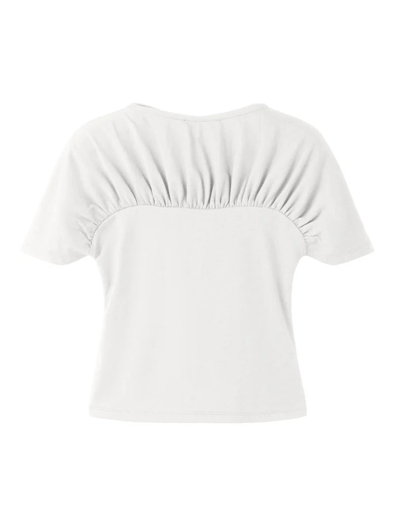 Nalia T-shirt Med Rynkdetalj