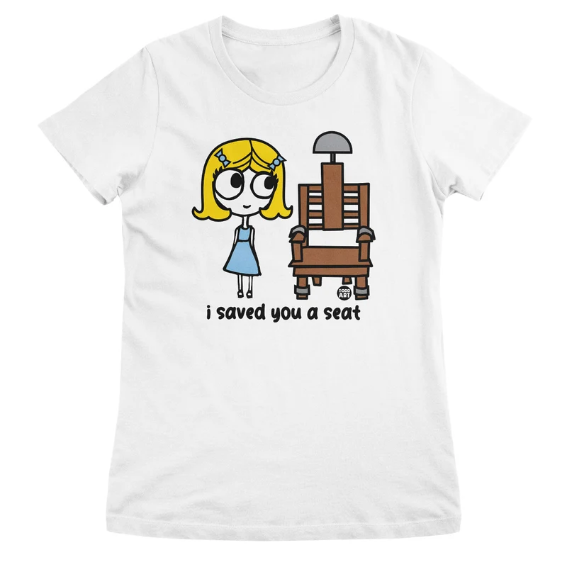 Ange-l - I Saved you A Seat - ToddArt Girly Tee