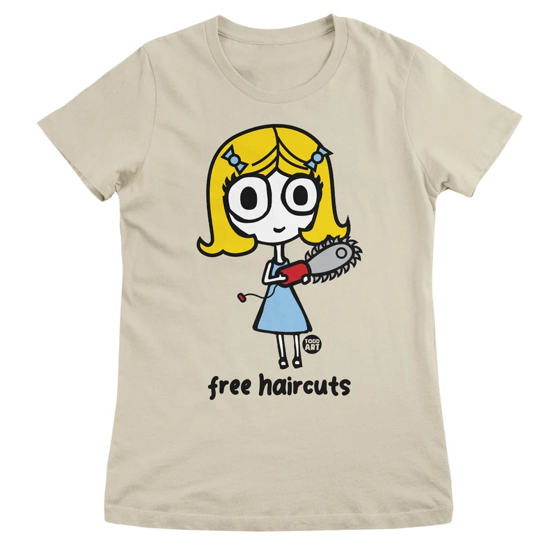 Ange-l - Free Haircuts - ToddArt Girly Tee