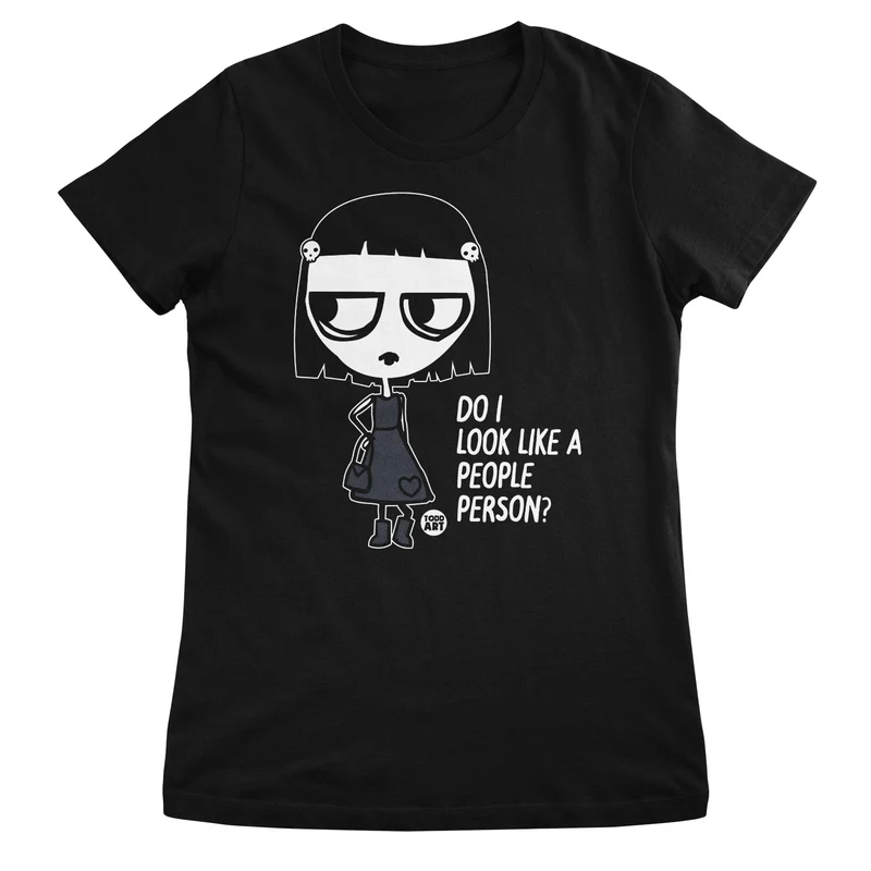 Crue-l - Do I Look Like A People Person - ToddArt Girly Tee