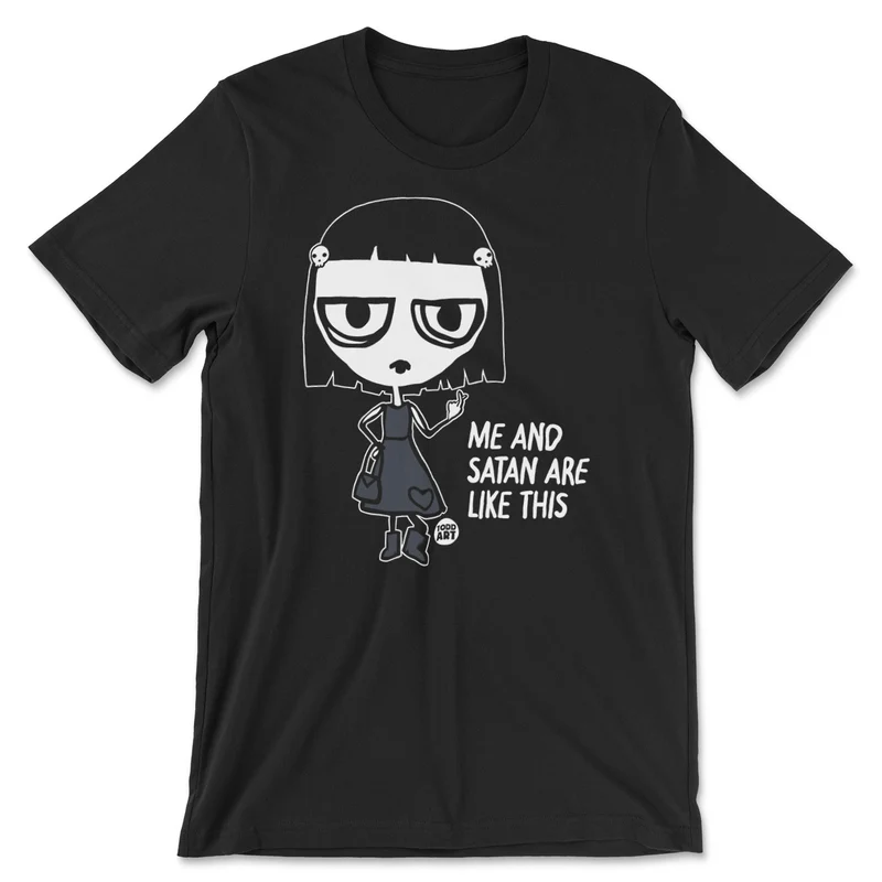 Me And Satan Are like This - ToddArt T-Shirt