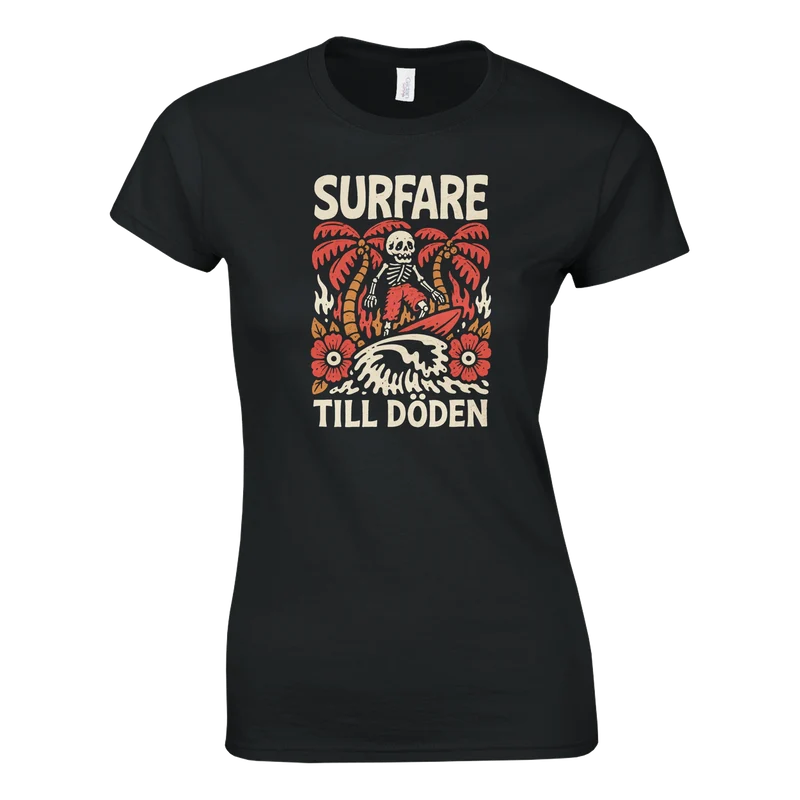 T-shirt Dam - Surfare till döden