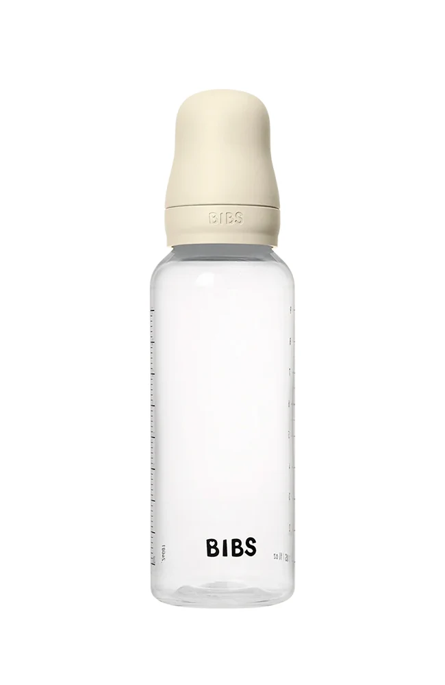 Baby Bottle Complete Set 270ml Silicone - Ivory