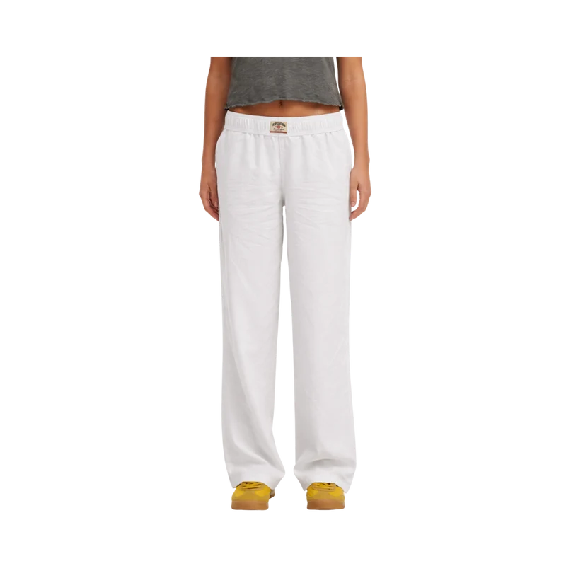 Cotton Elastic Trouser - Optic