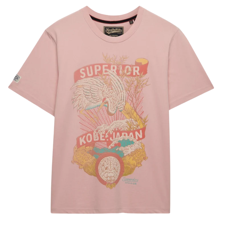 Tokyo Relaxed Tee - Grey Pink