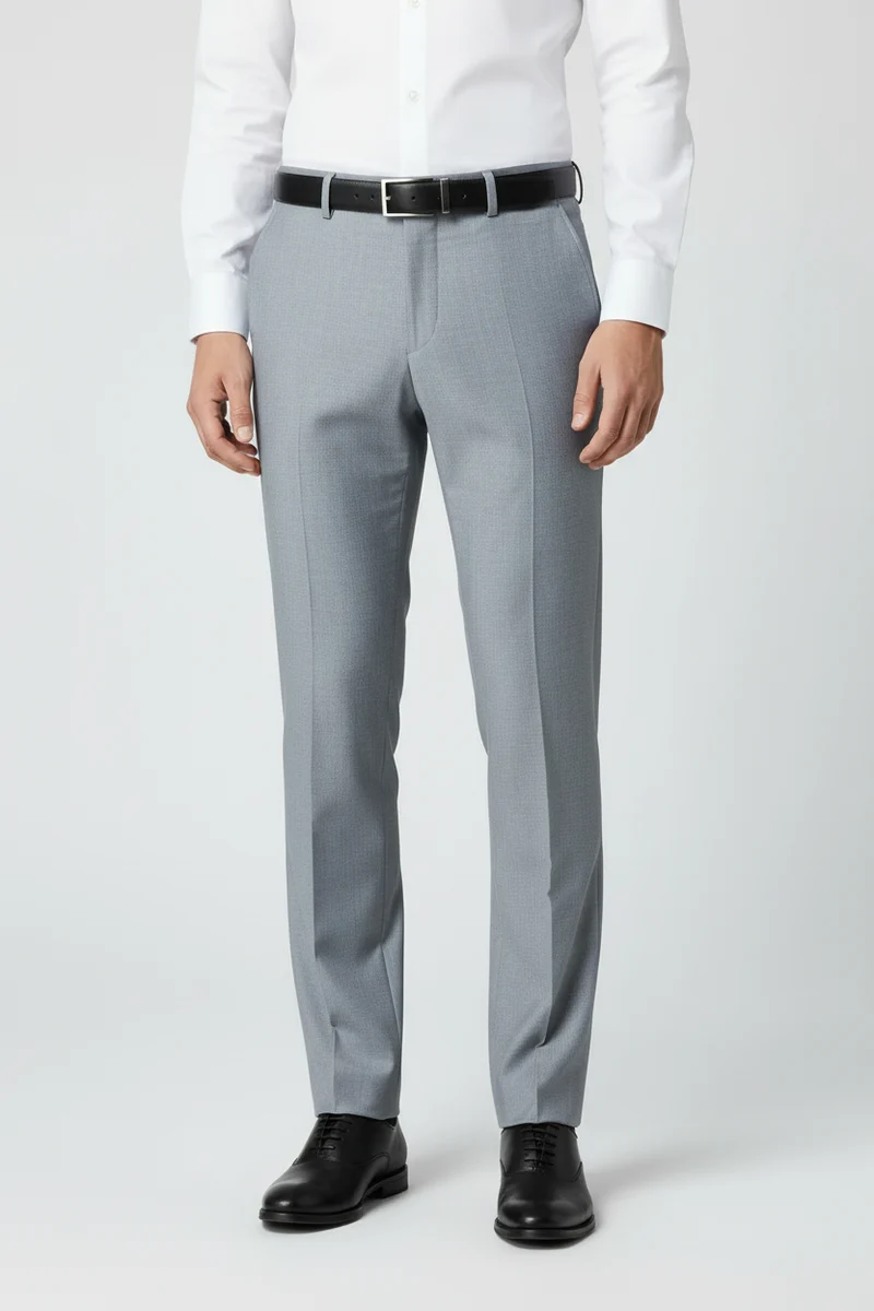 CAVALIERE Patrick Classic Suit Trousers - Light Grey