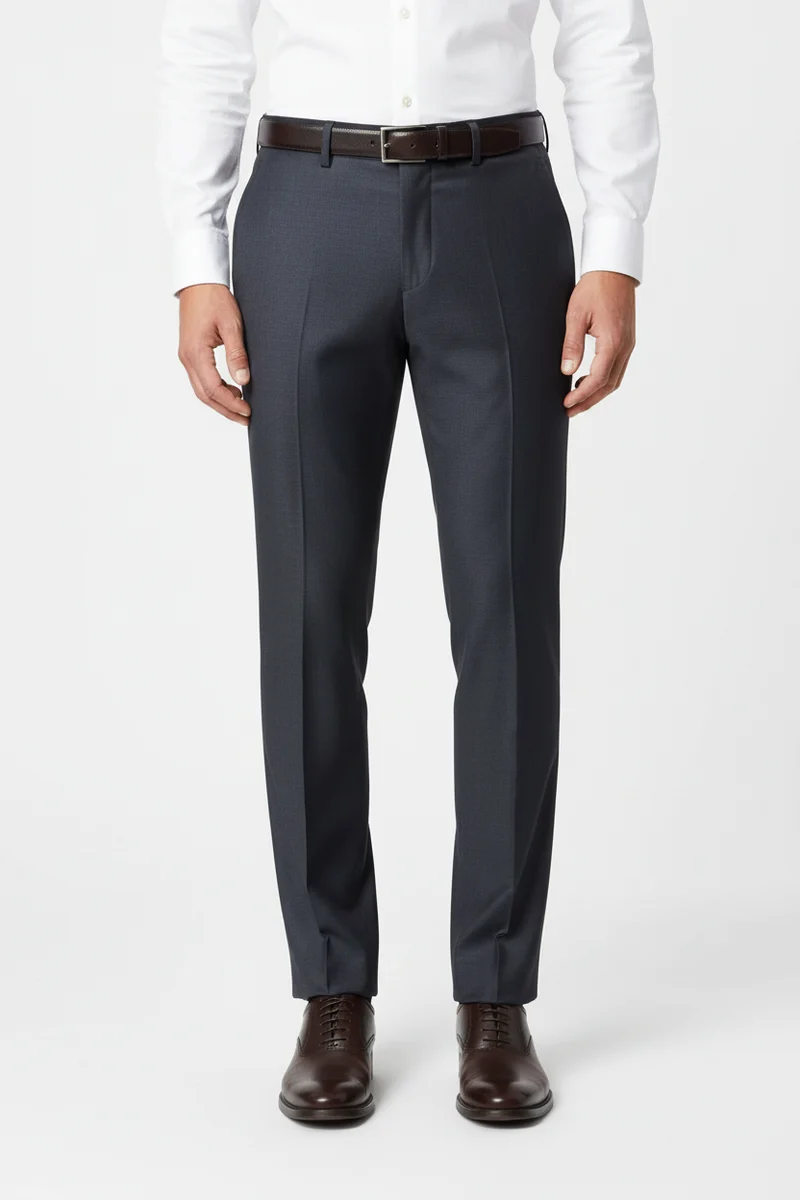 CAVALIERE Paul Slim Suit Trousers - Grey