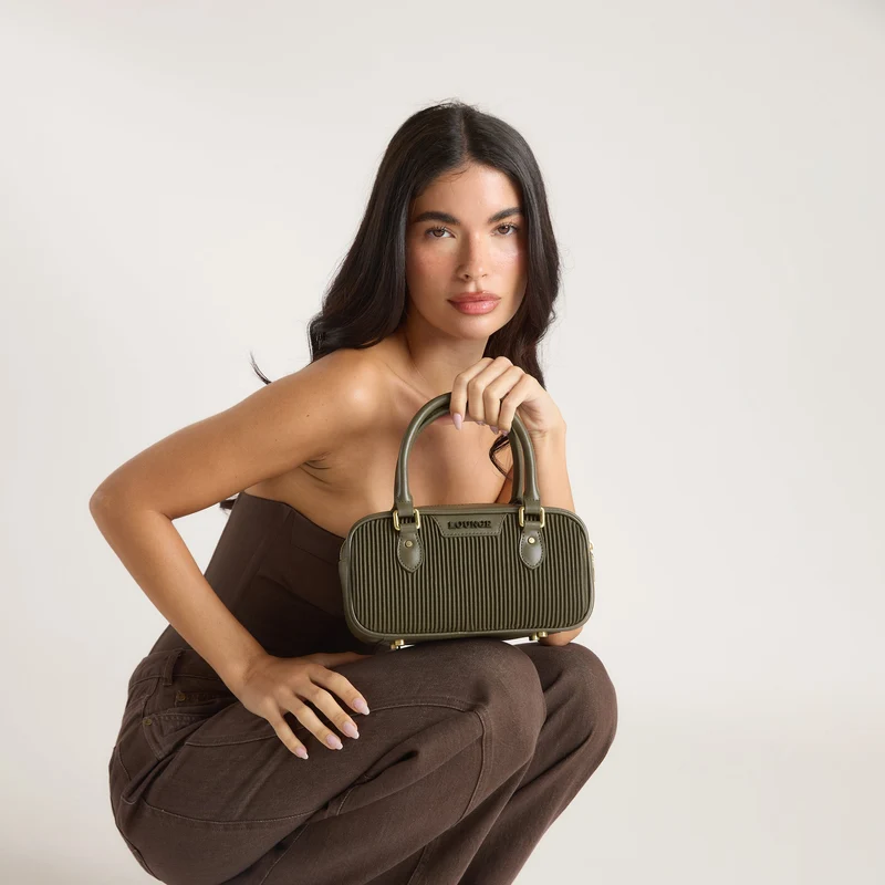Annika Bowling Bag - Olivgrön