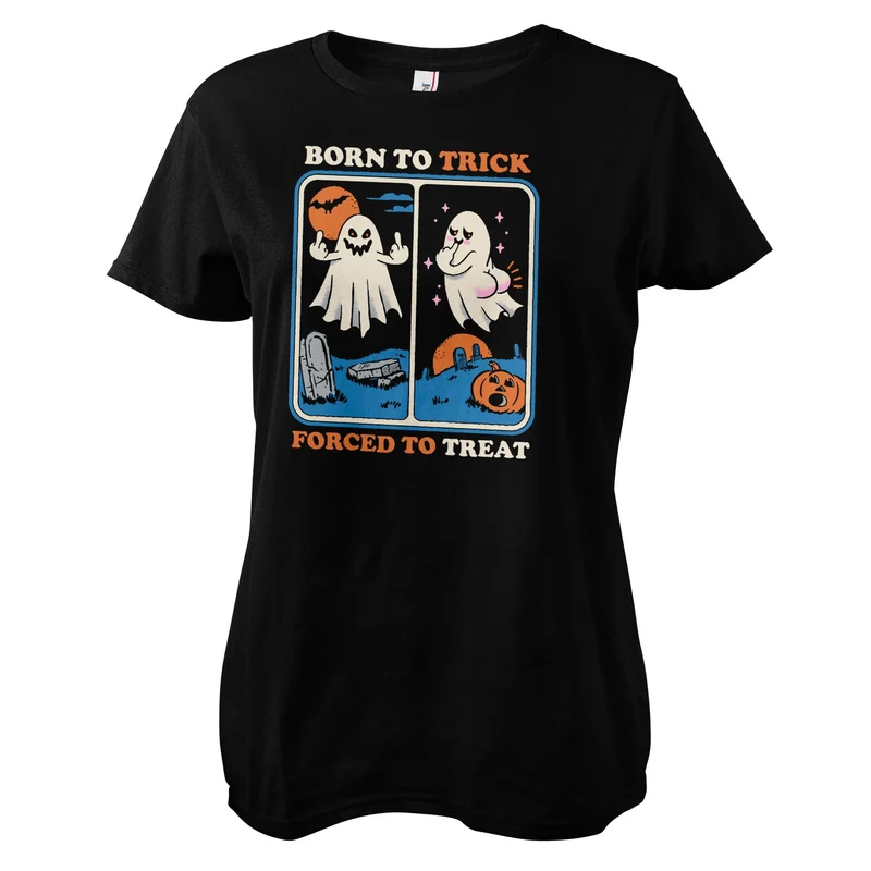Born To Trick - Forced To Treat Girly Tee