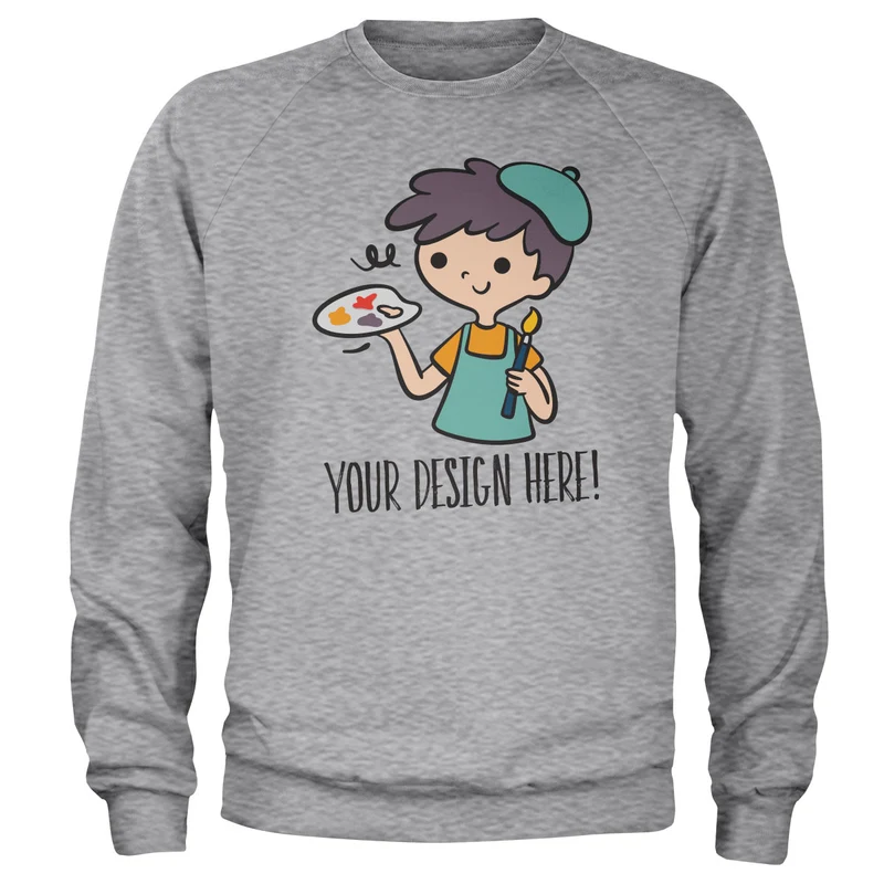 Design Your Own Sweatshirt - Heather Grey