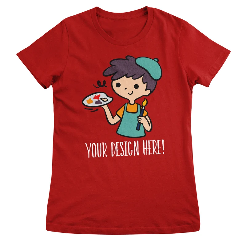 Design Your Own Girly Tee - Red