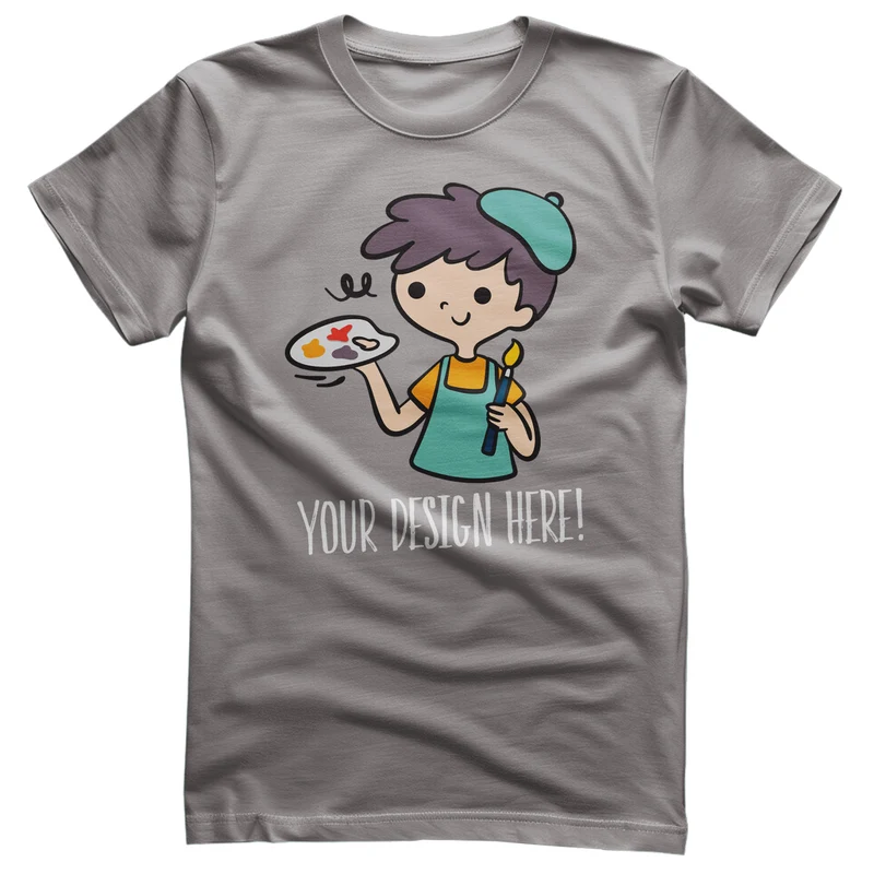 Design Your Own T-Shirt - Storm Grey
