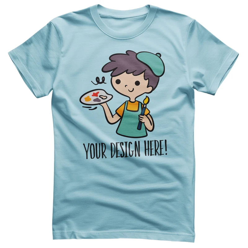 Design Your Own T-Shirt - Sky Blue