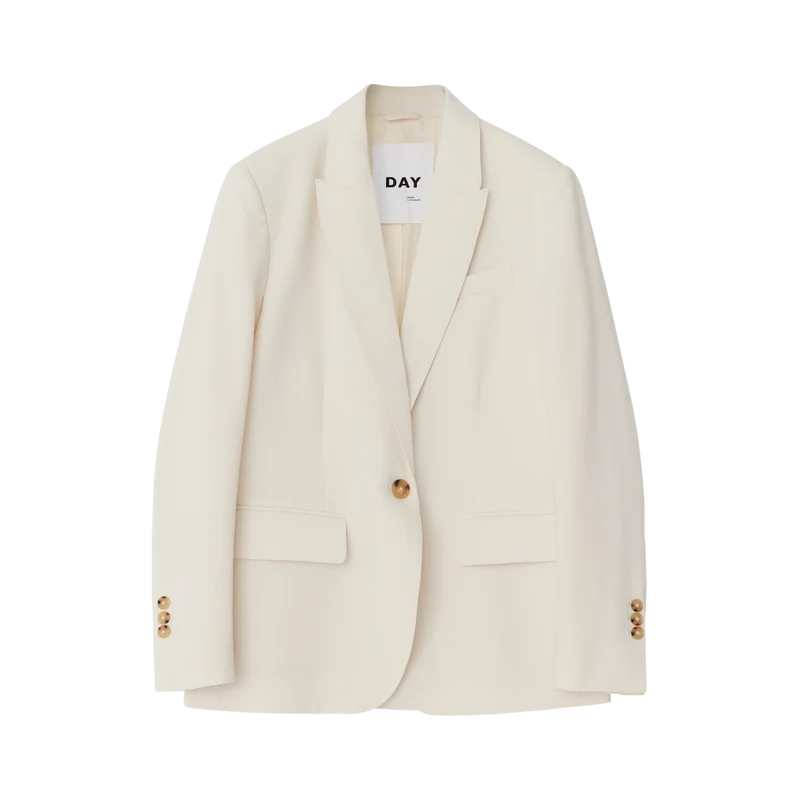 Hector Classic Gabardine Blazer - Ivory Shade