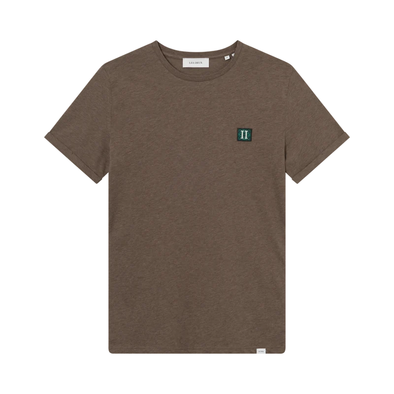 Piece 2.0 T-Shirt - Mountain Grey Melange/Posy Green/Pine Green