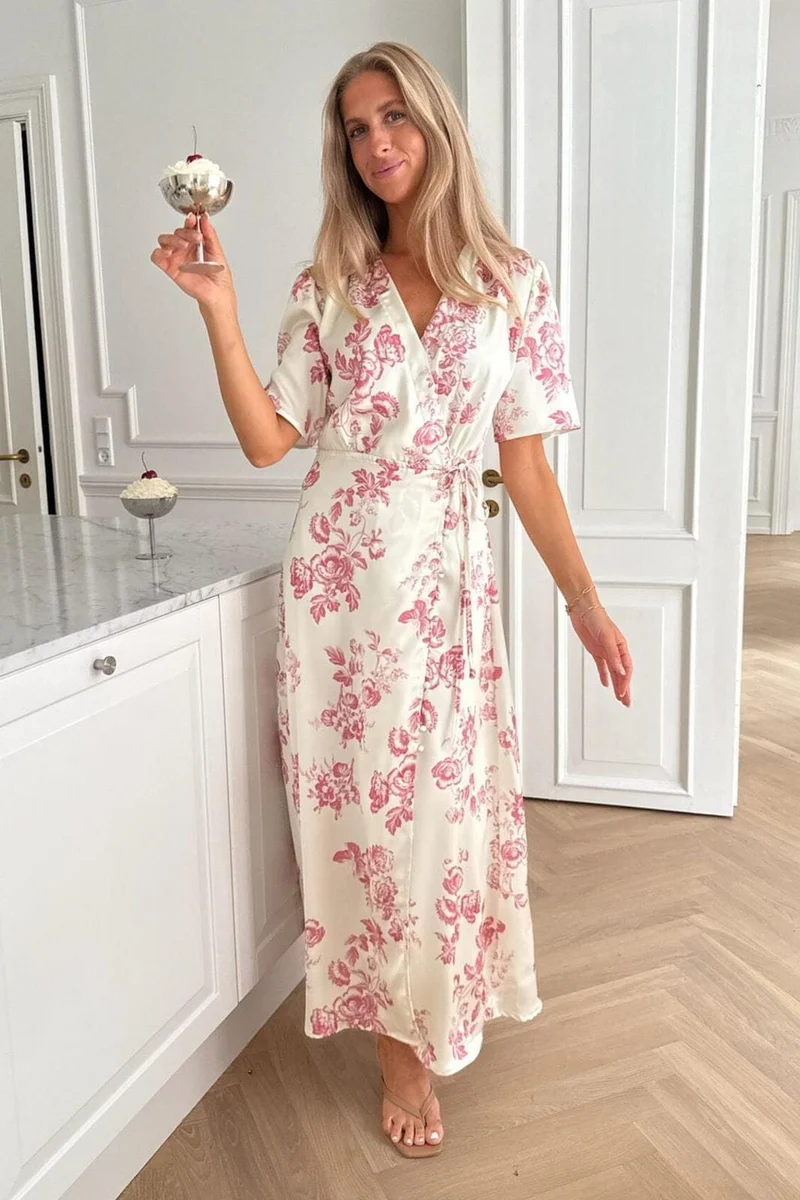 BYIC x Molly&My - Yrsaic Maxi Dress A23849 - Vintage Rose