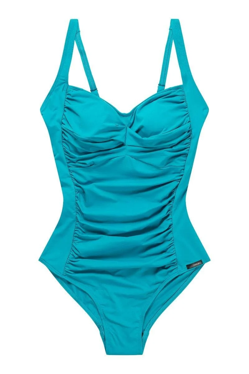 Panos Emporio - Potenza Solid Swimsuit Recycled Swimsuit Pews2136-271 - Capri