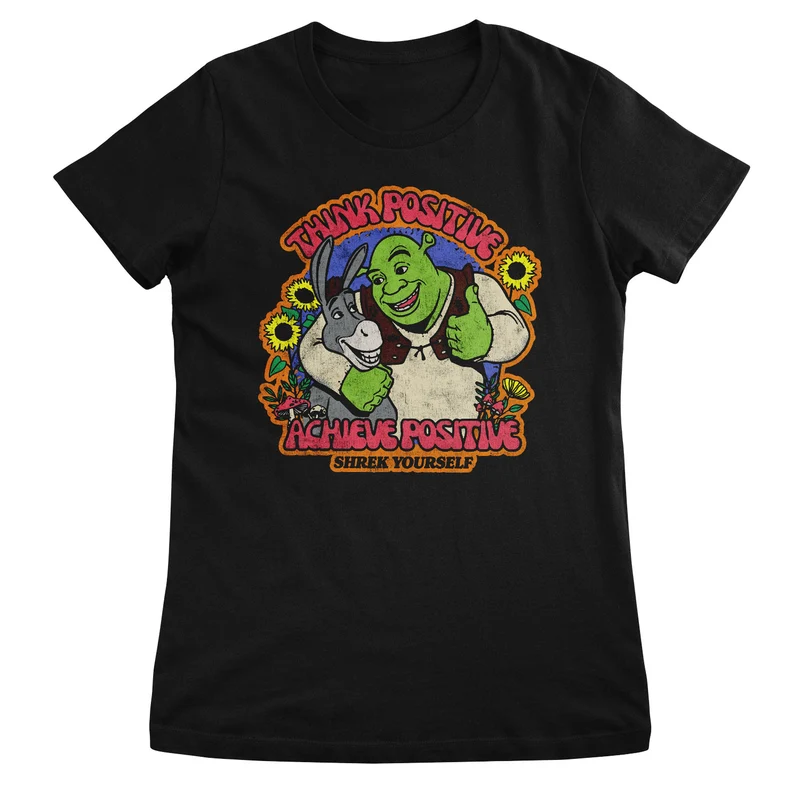Think Positive - Achieve Positive Girly Tee