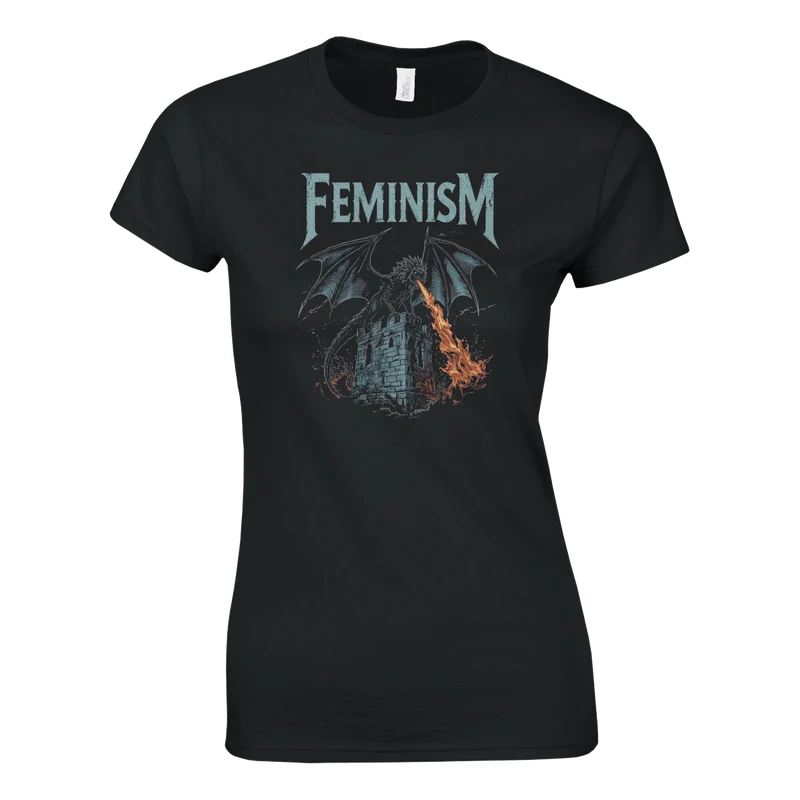 T-shirt Dam - Feminism Dragon