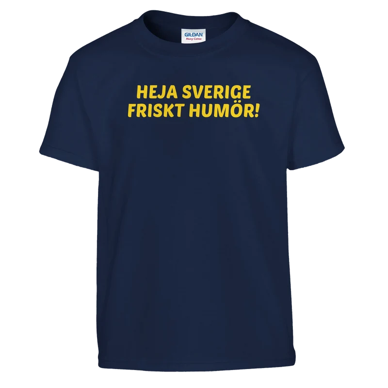 T-shirt Barn - Heja Sverige Friskt Humör