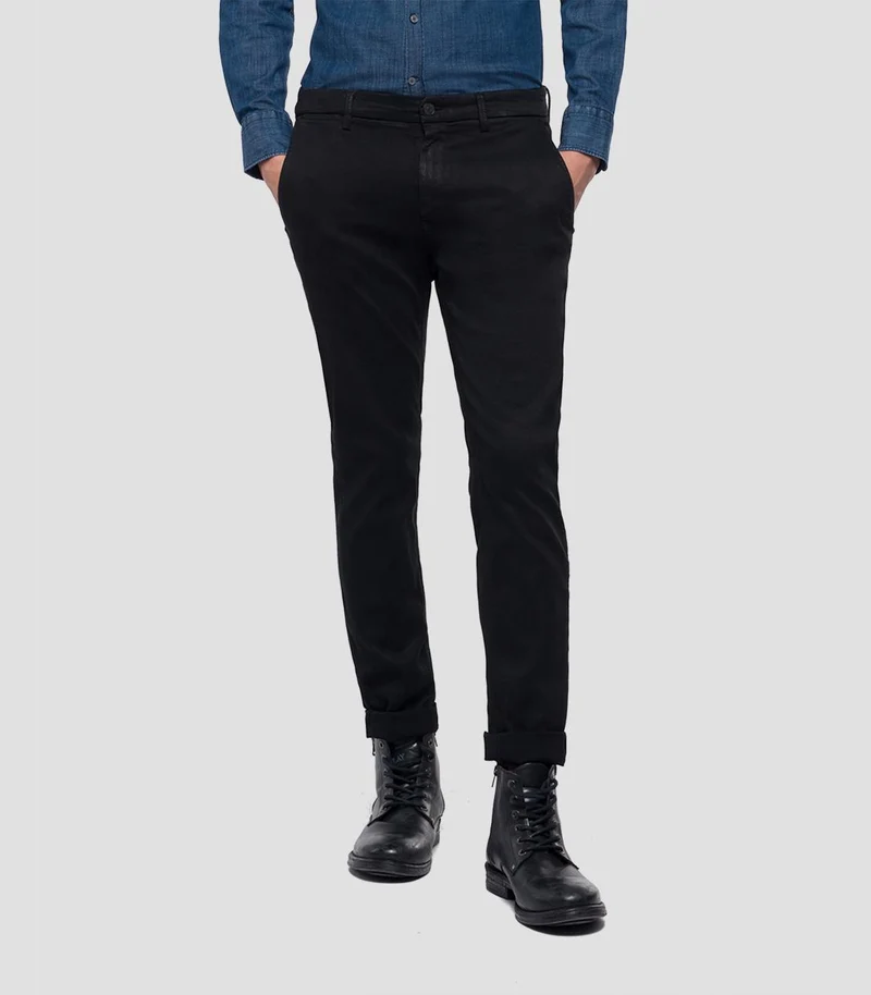 REPLAY Zeumar Hyperflex™ Chino - Black