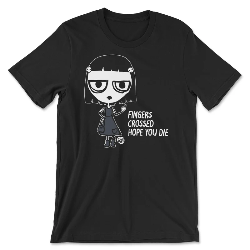 Fingers Crossed - Hope You Die - ToddArt T-Shirt