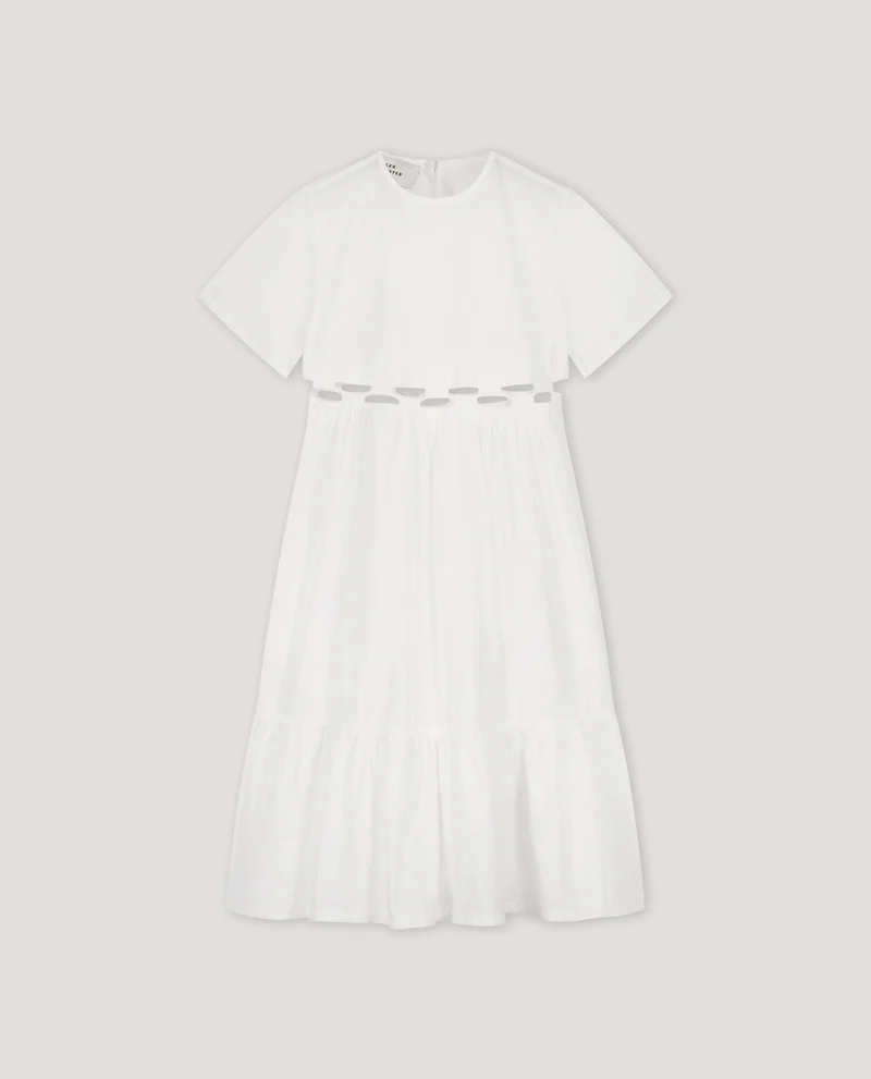 TIED COTTON DRESS