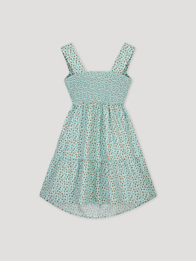 PRINTED OPEN BACK DRESS