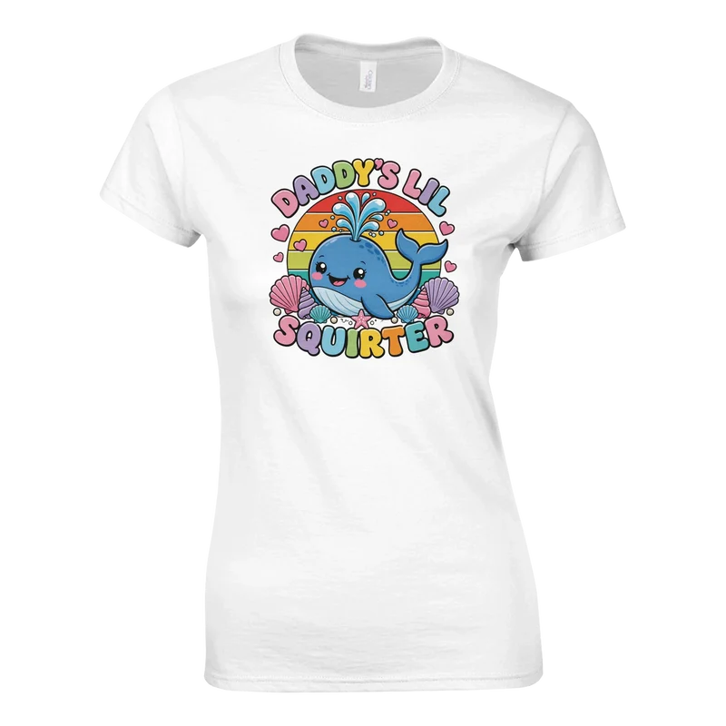 T-shirt Dam - Daddy's Lil Squirter
