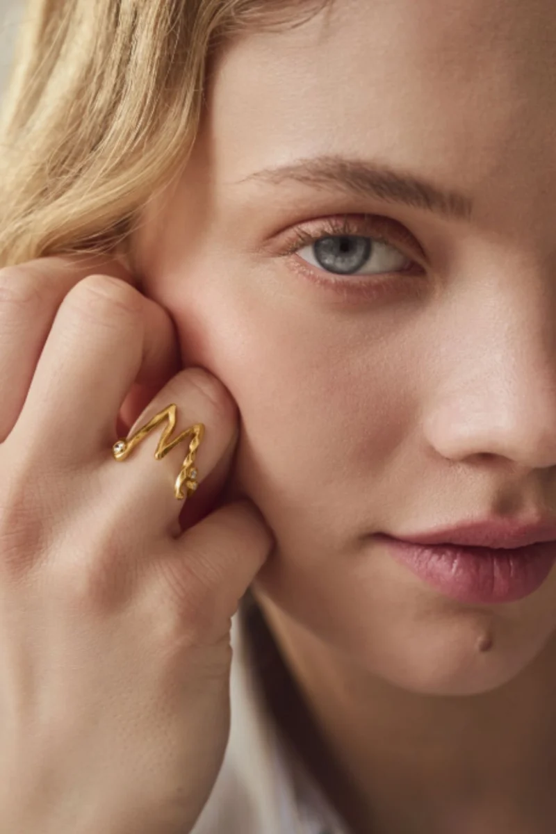 Maanesten - M Alphabet Ring - 4939a